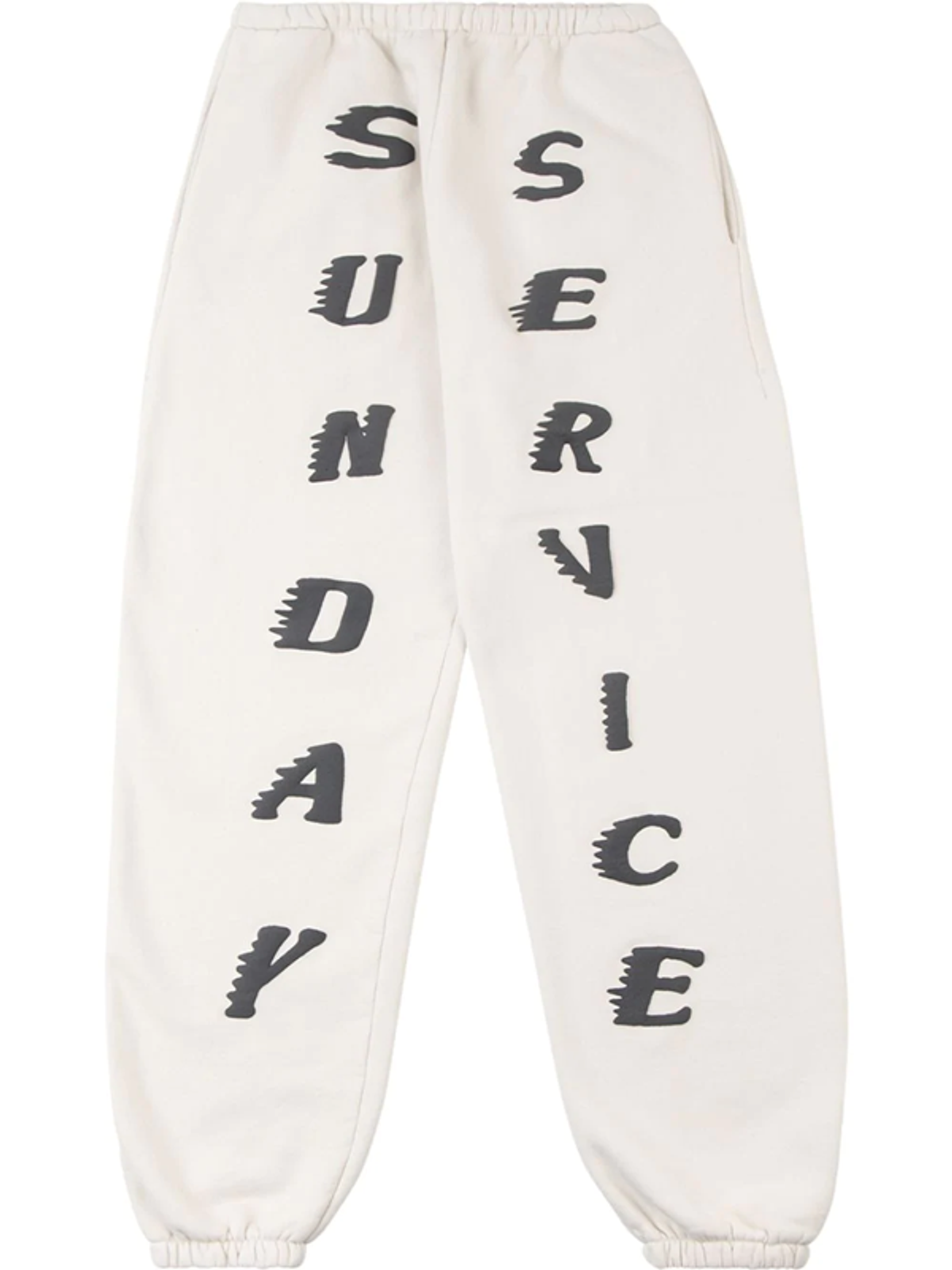 Kanye West Merch Sunday Service Track Pants In White