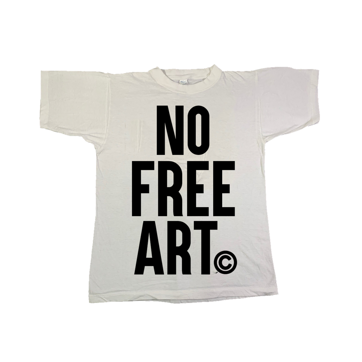 Cosey X Cosey Oversized Puff Print No Free Art White T-Shirt
