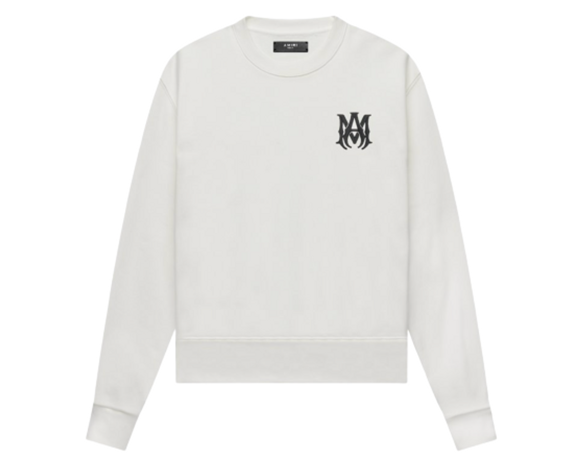 Amiri Exclusive M.A. Logo Embroidery Crew Sweatshirts