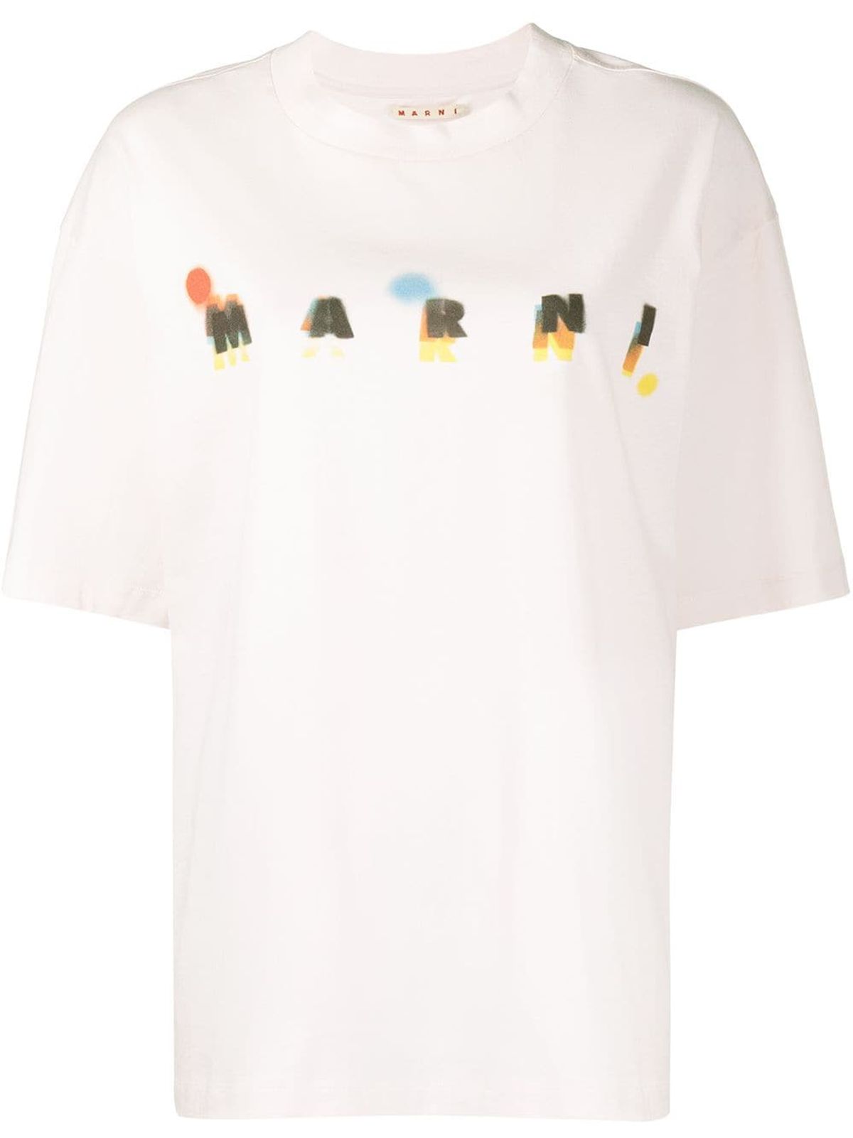 Marni Logo Print Short Sleeve Pink T-shirt