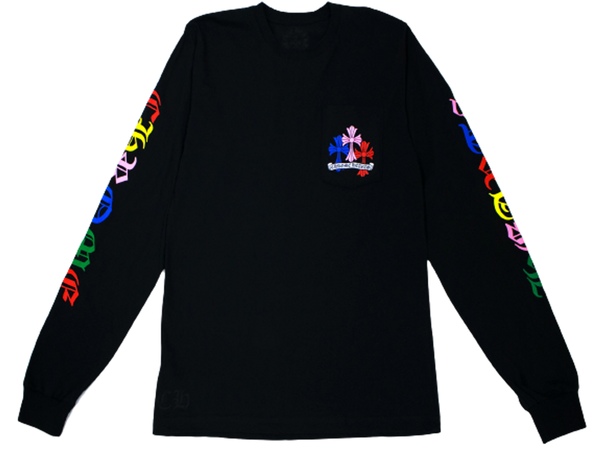Chrome Hearts Multicolor Cross Cemetery Black Sweatshirt