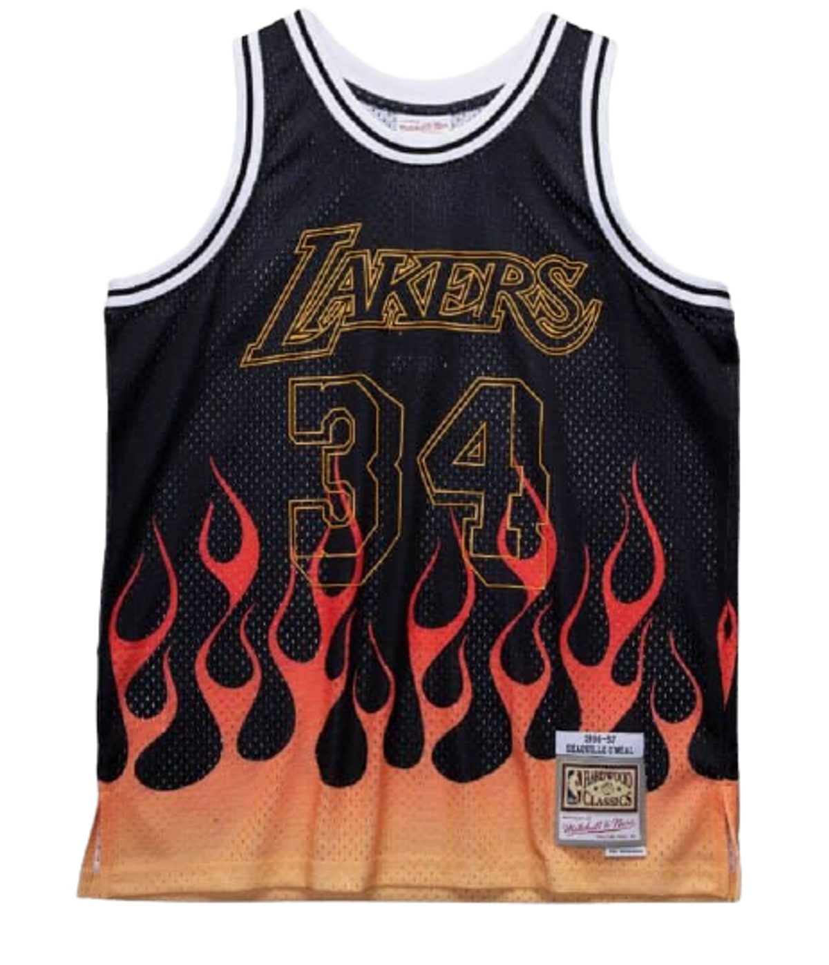 Mitchell & Ness Flames Swingman Los Angeles Lakers Jersey