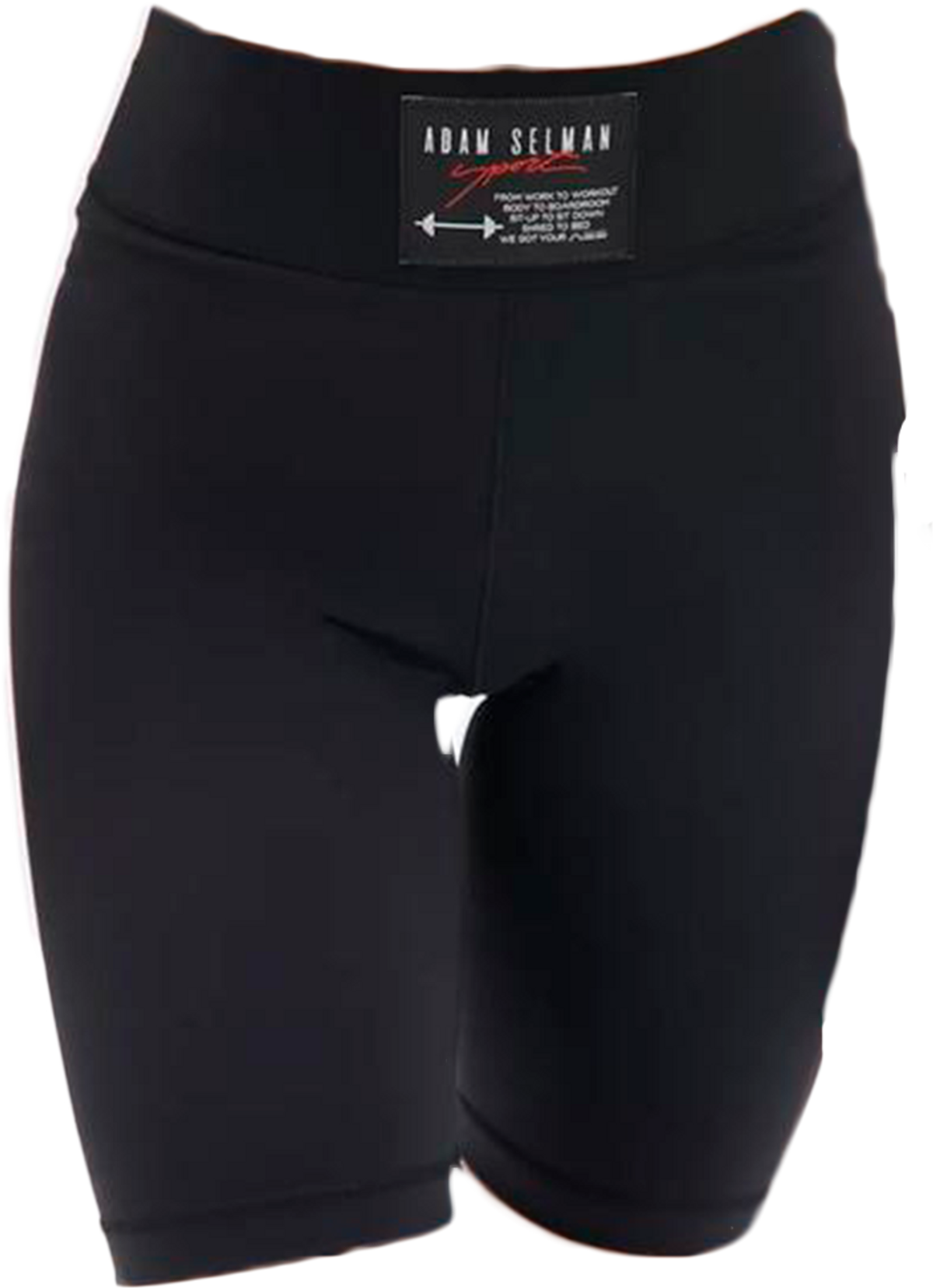 Adam Selman Foundation High Waisted Bike Black Shorts