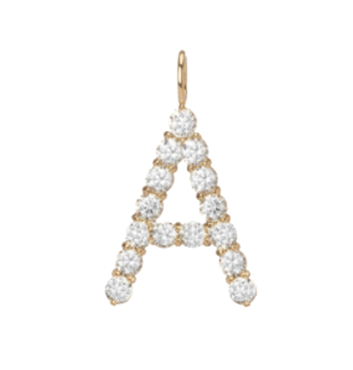 Jennifer Fisher Floating Diamond S Letter Charm