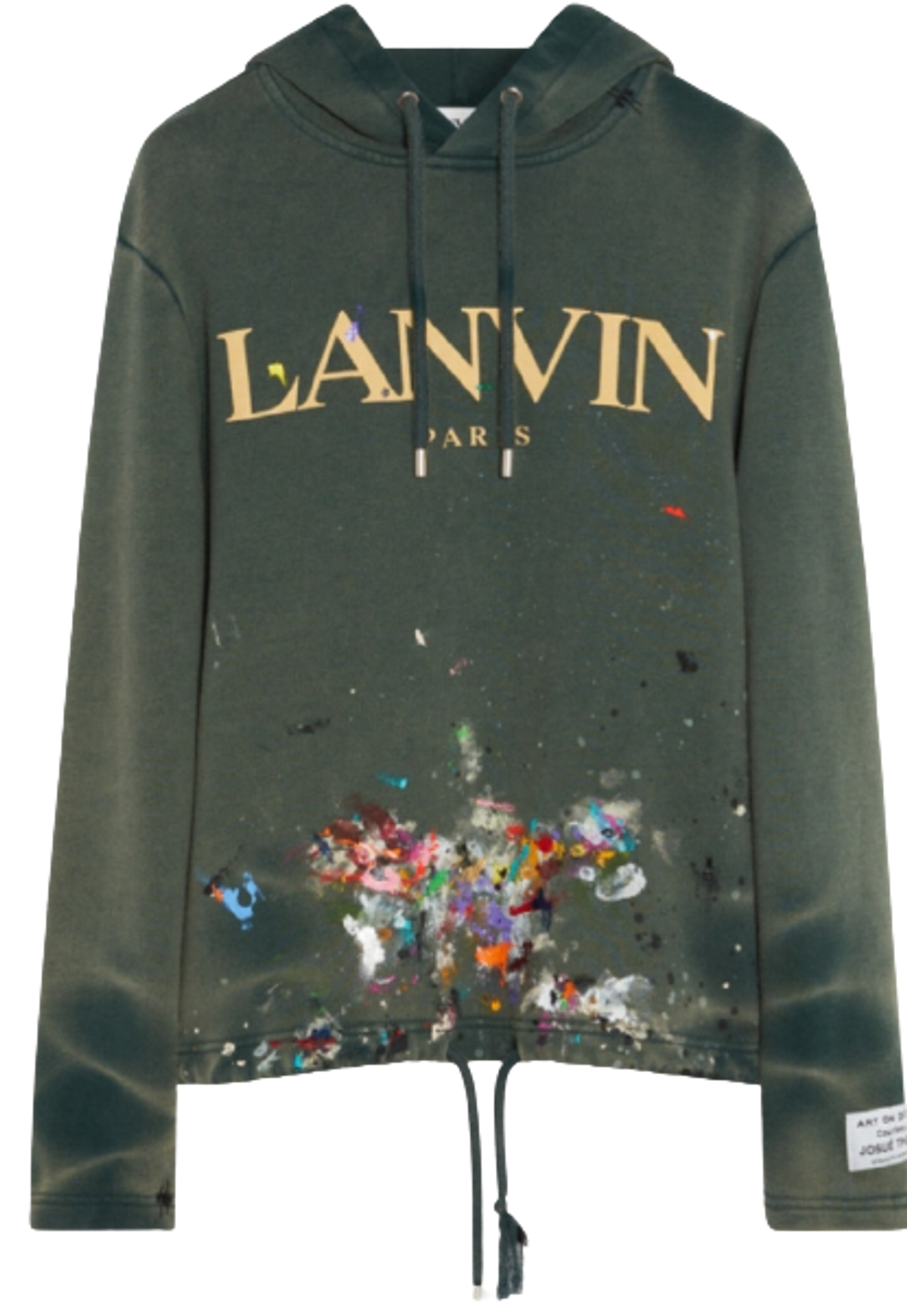 Lanvin × Gallery Dept. Paint Marks Green Hoodie
