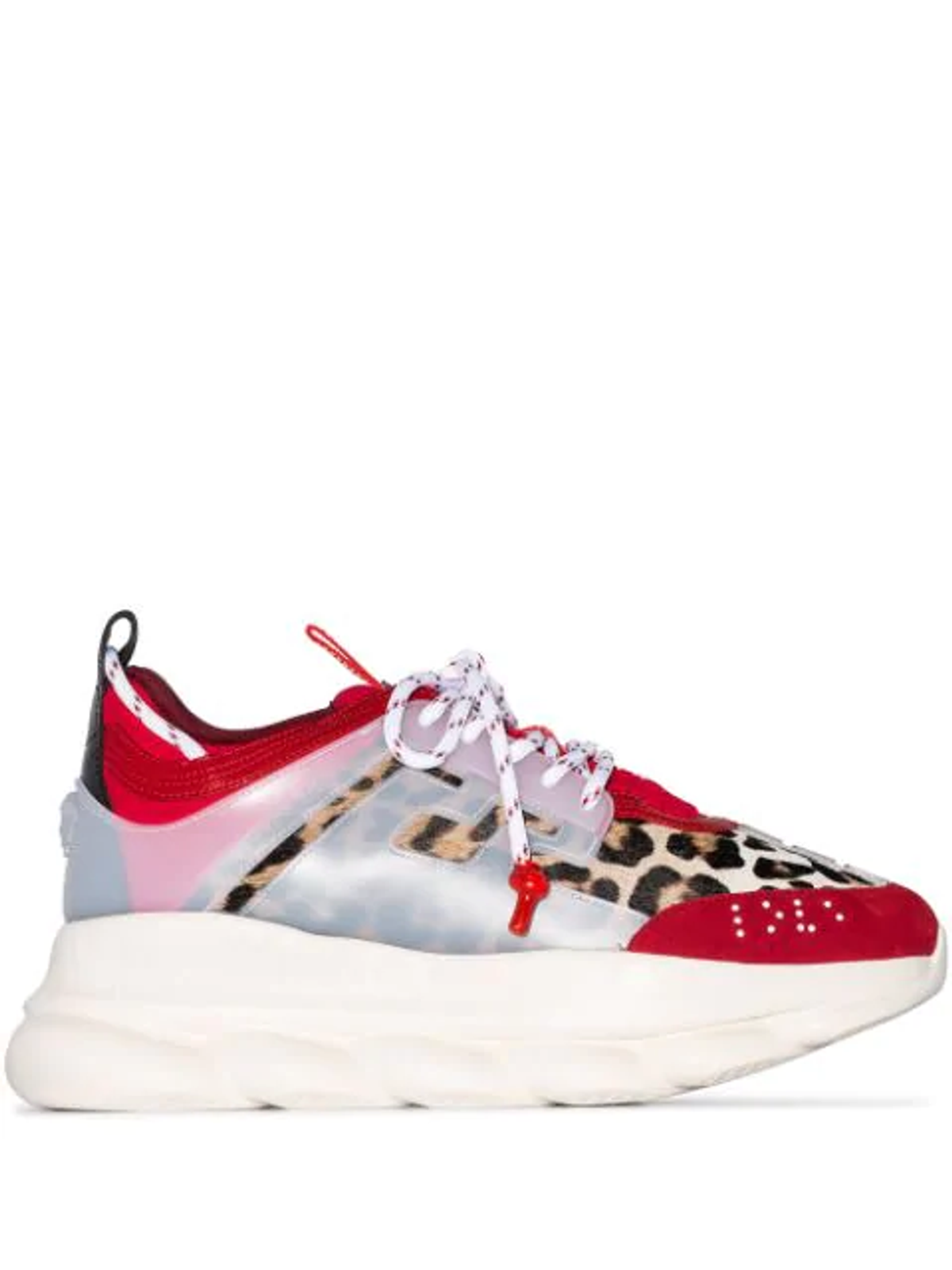Versace Genuine Calf Hair Chain Reaction Sneaker