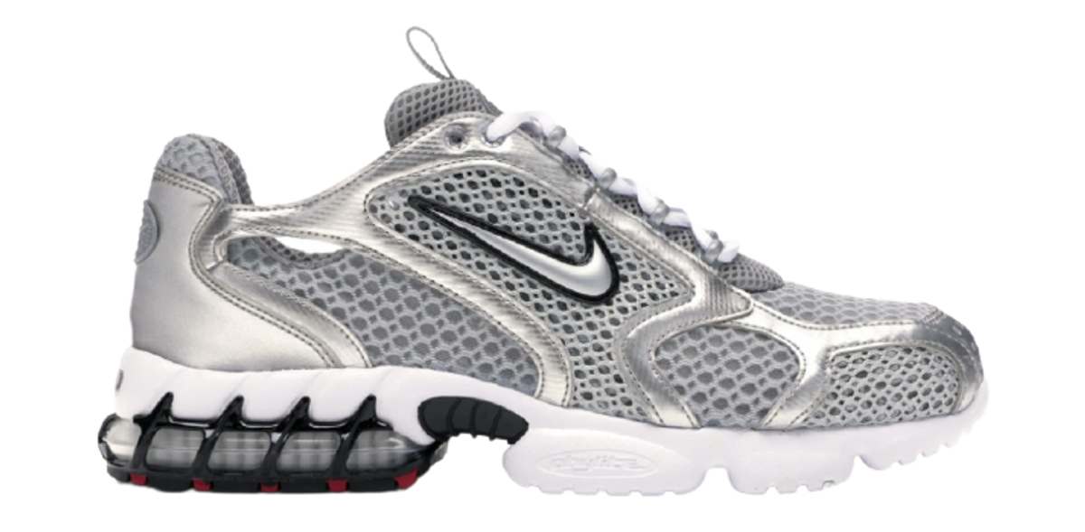 Nike Air Zoom Spiridon Cage 2 Metallic Silver Sneakers
