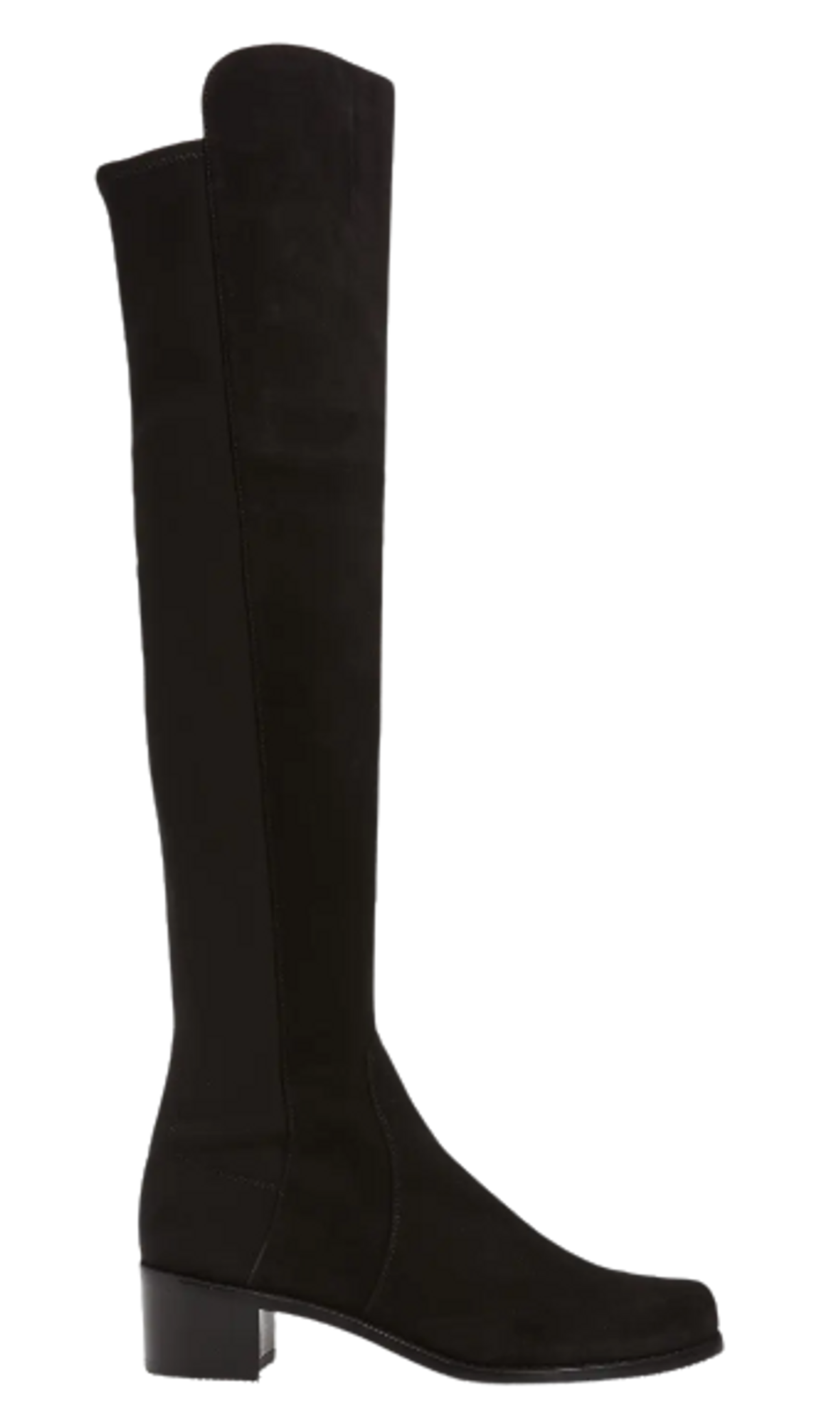 Stuart Weitzman 5050 Leather And Neoprene Knee Black Boots