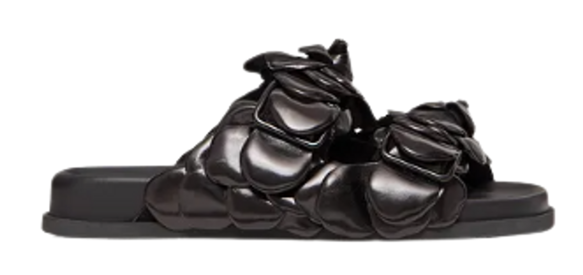 Valentino Garavani Valentino Garavani Atelier Shoes 03 Rose Edition Slide 35 Mm Black Sandals