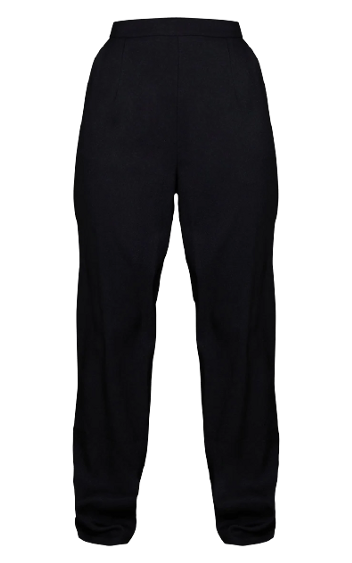 Pretty Little Thing Black Woven Straight Leg Trousers