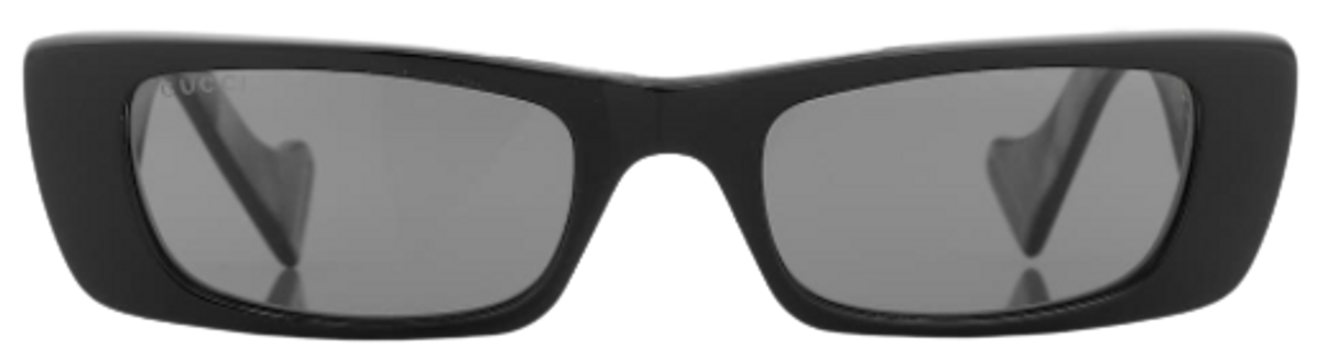Gucci Rectangular Frame Acetate Sunglasses
