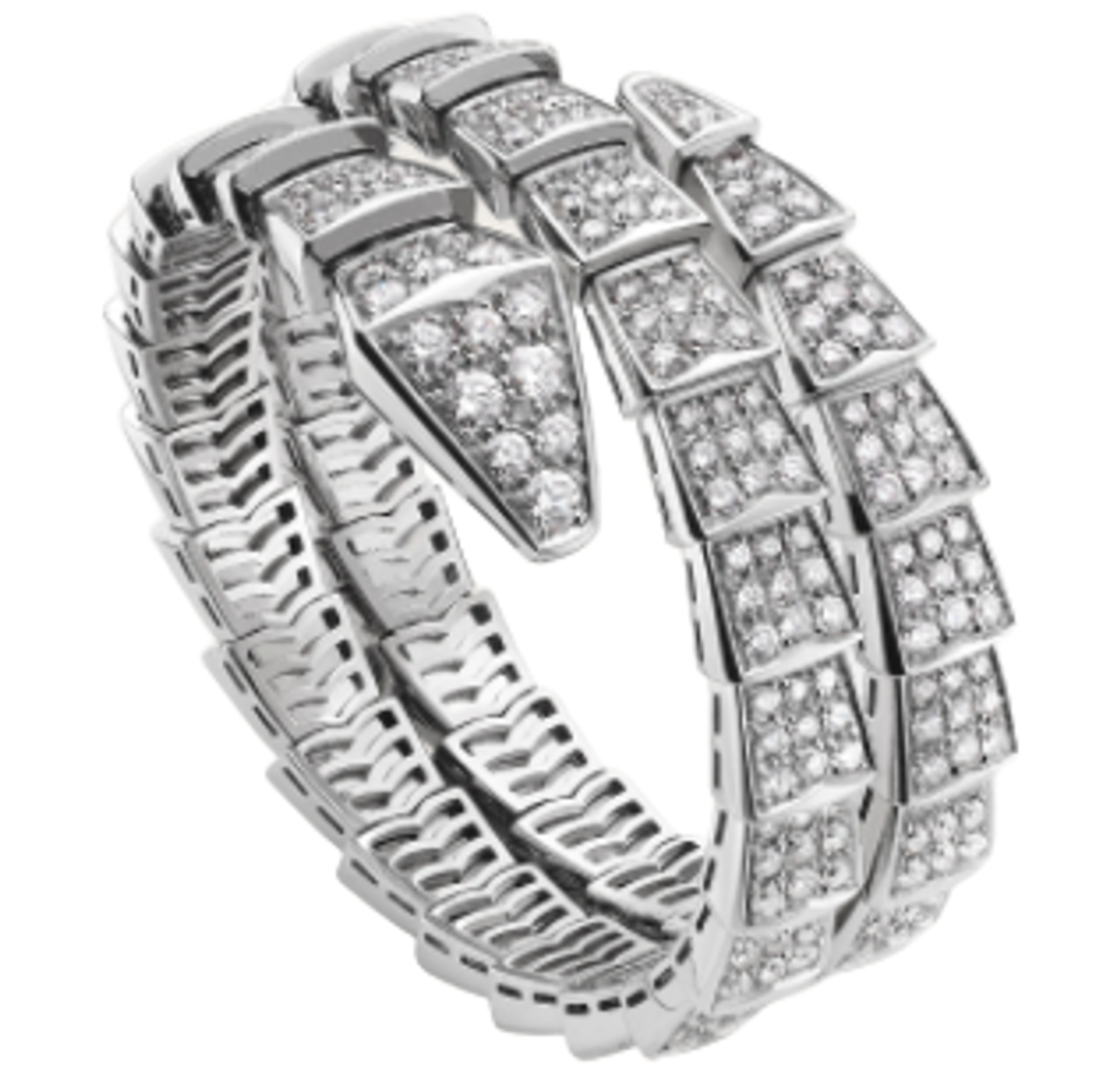 Bvlgari Serpenti Viper Full Pave Diamonds Bracelet