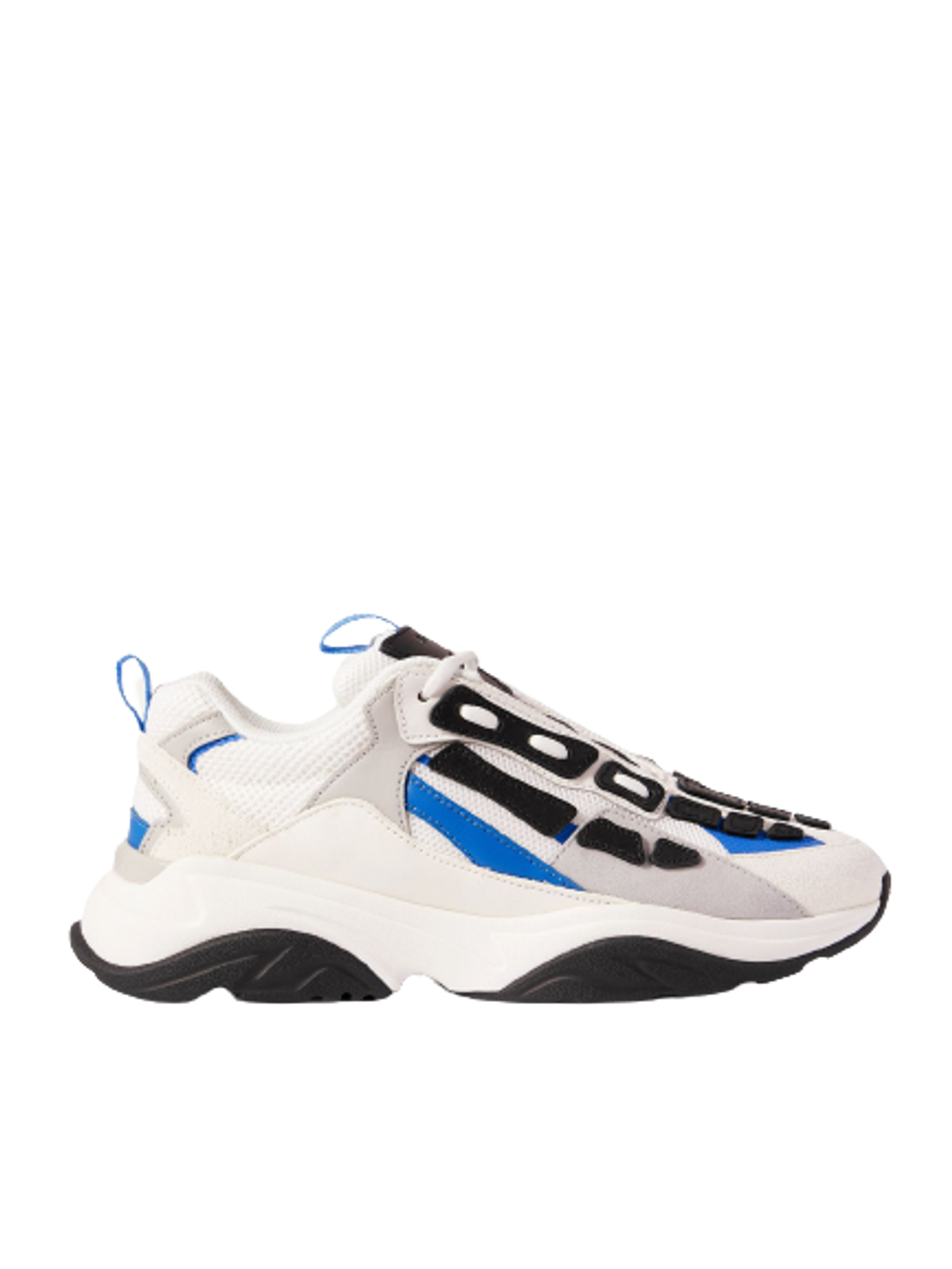 Amiri Bone Runner Leather And Suede-Trimmed Mesh Sneakers