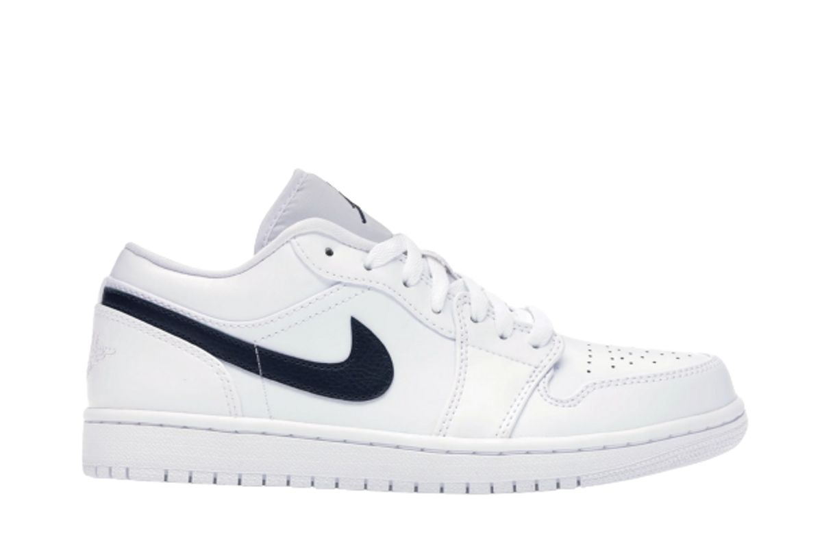Jordan 1 Low White Obsidian Sneakers
