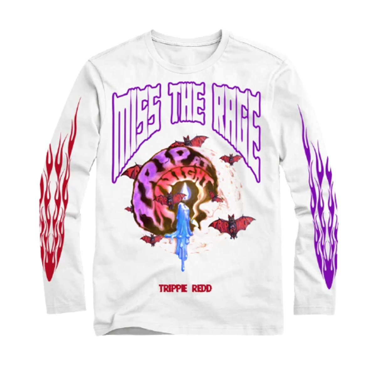 Trippie Redd Merch Miss The Rage White Long Sleeve