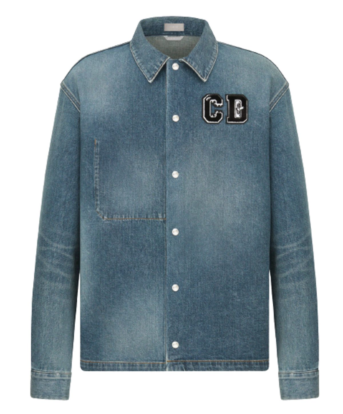 Dior × Kenny Scharf Blue Cotton Denim Overshirt
