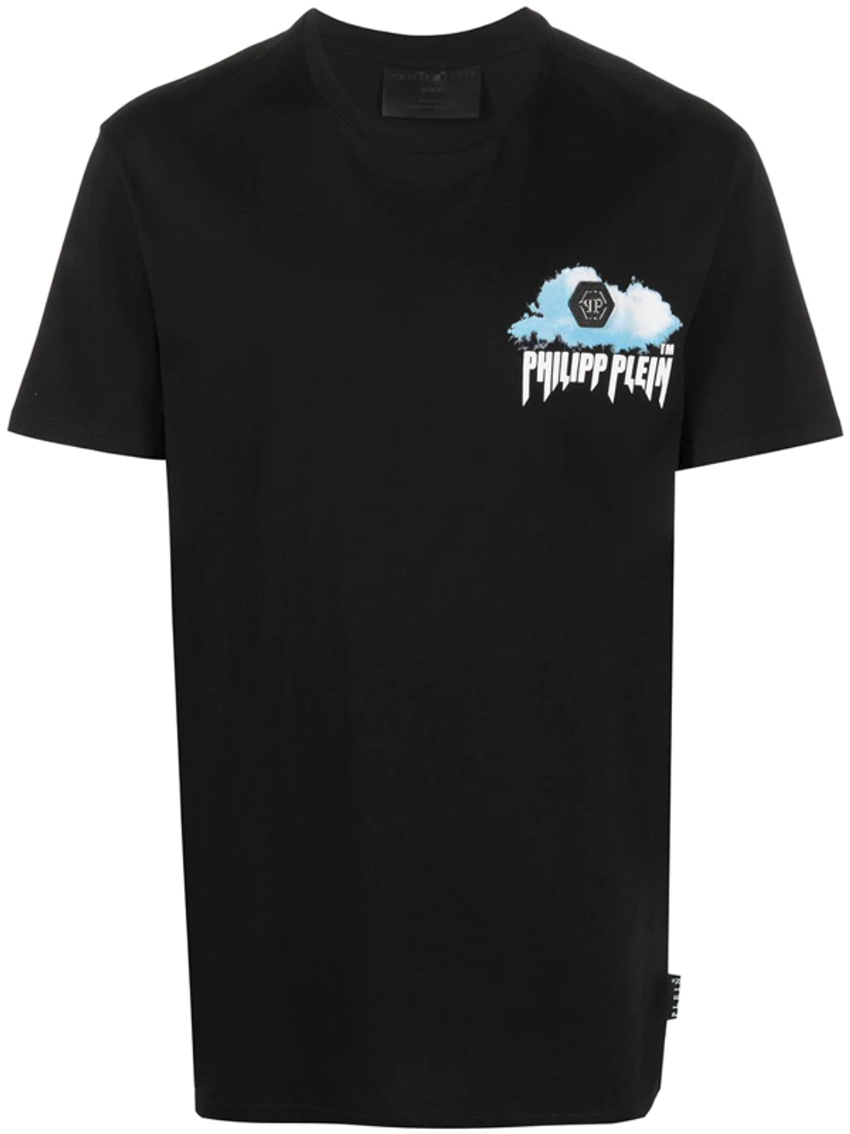 Philipp Plein Cloud Print Crewneck Black T-Shirt