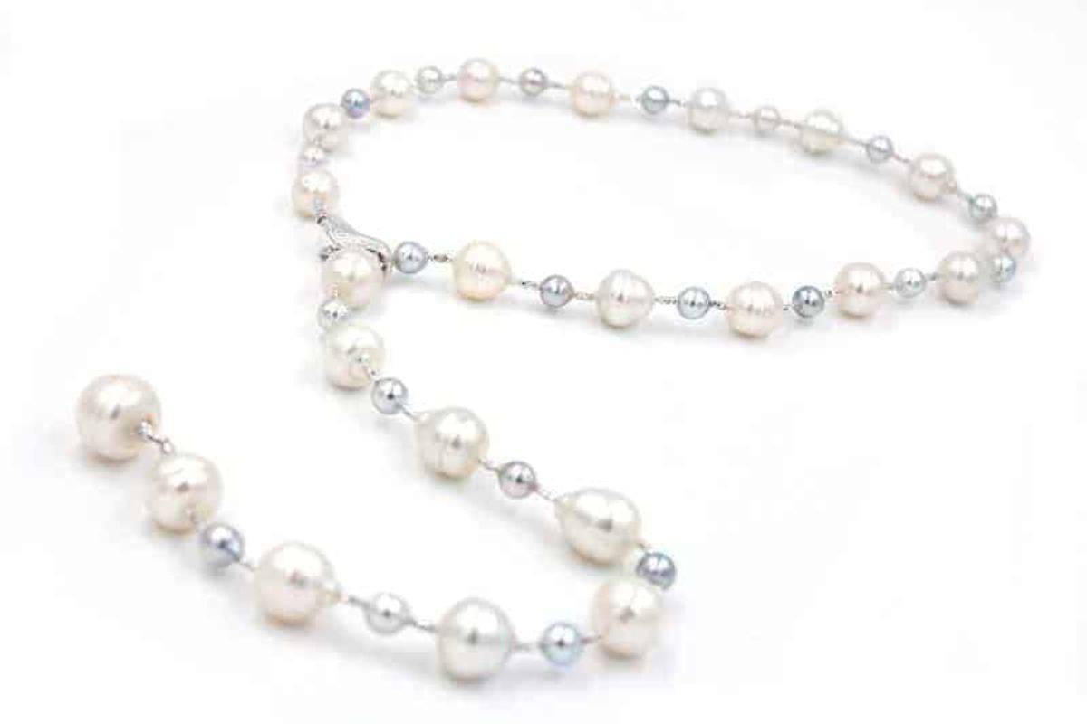 Galt & Bro White South Sea Lariat – Necklace