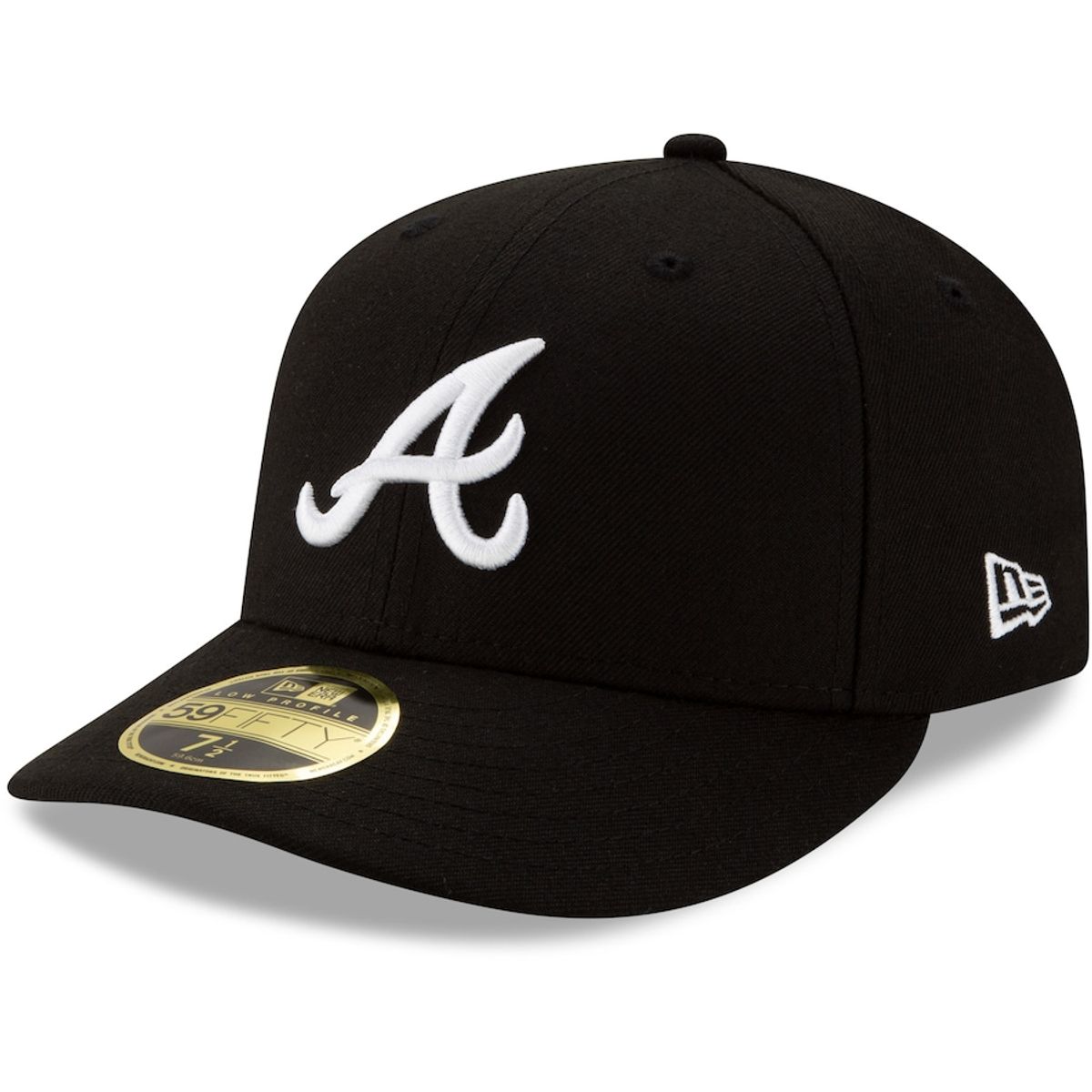 New Era Atlanta Braves Team Low Profile 59FIFTY Fitted Black Cap