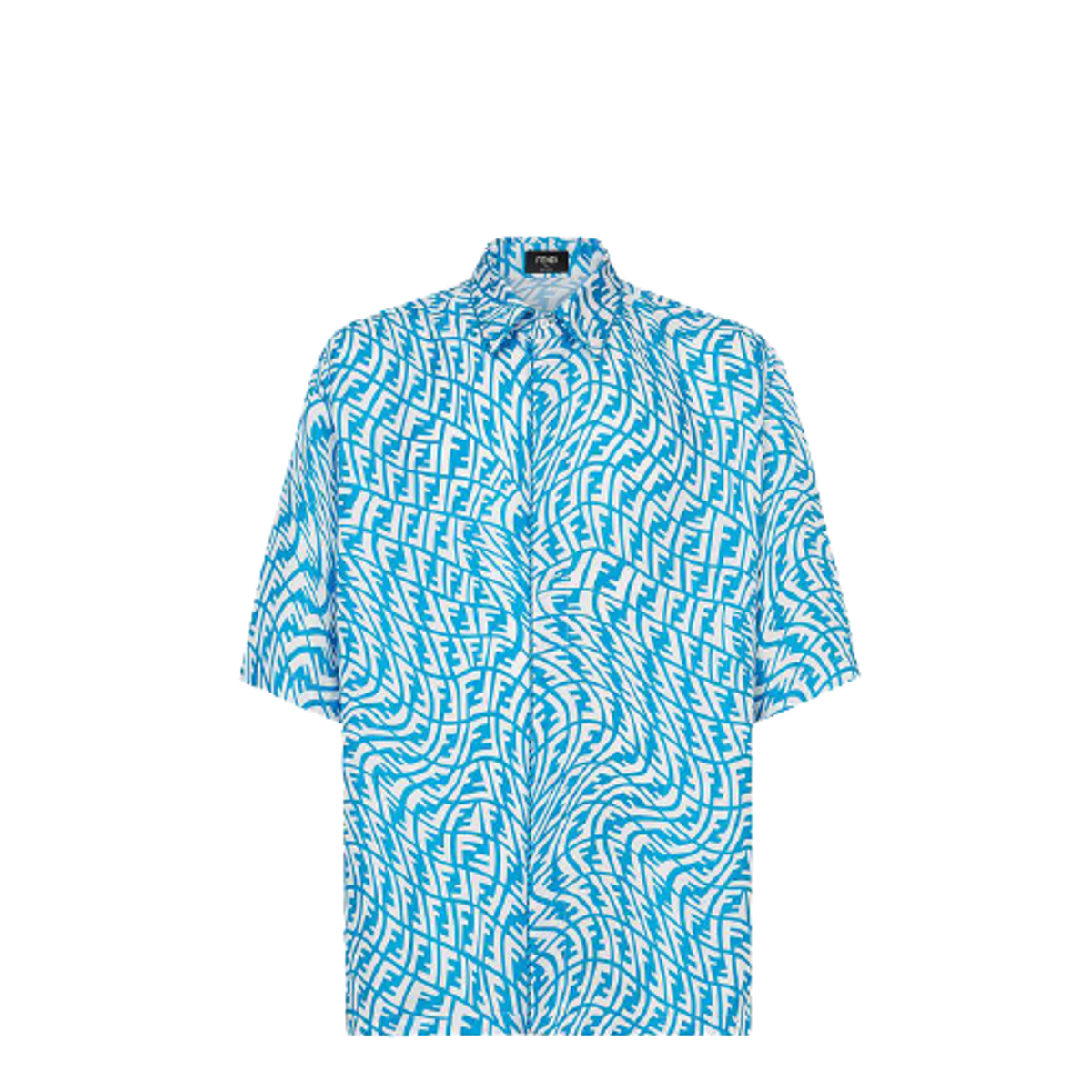 Fendi Light Blue Silk Shirt