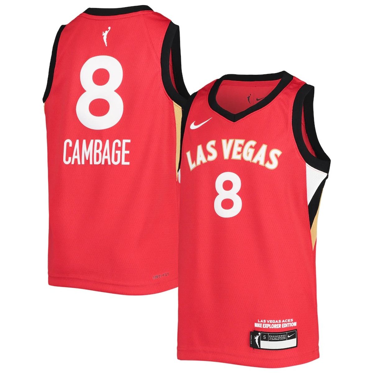 Nike Las Vegas Aces Liz Cambage Red 2021 Player Jersey