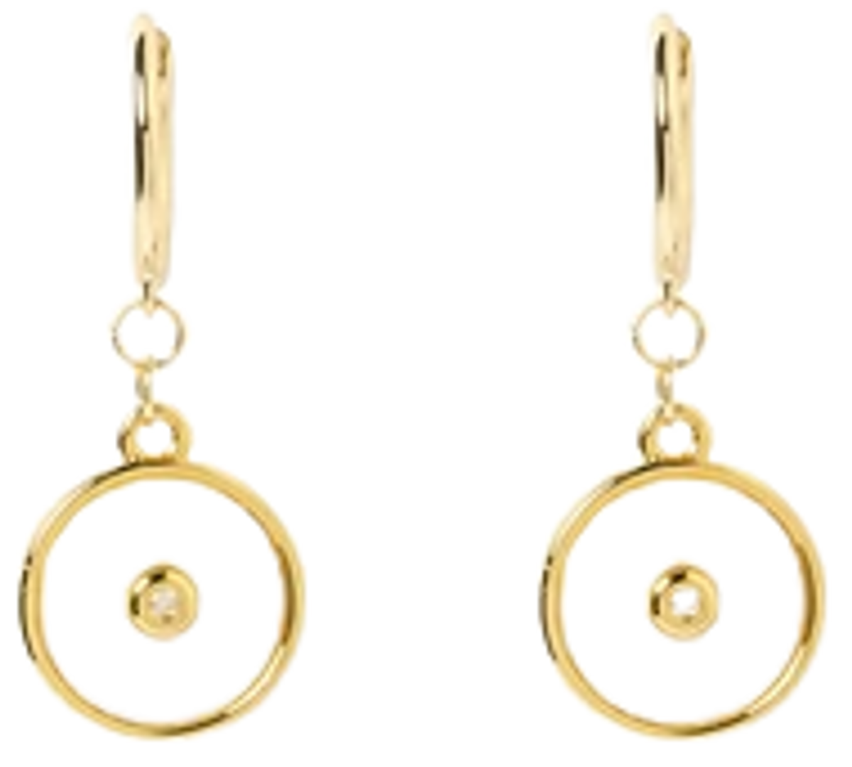 Arms of Eve Cosmos Gold Mother Pearl Earrings