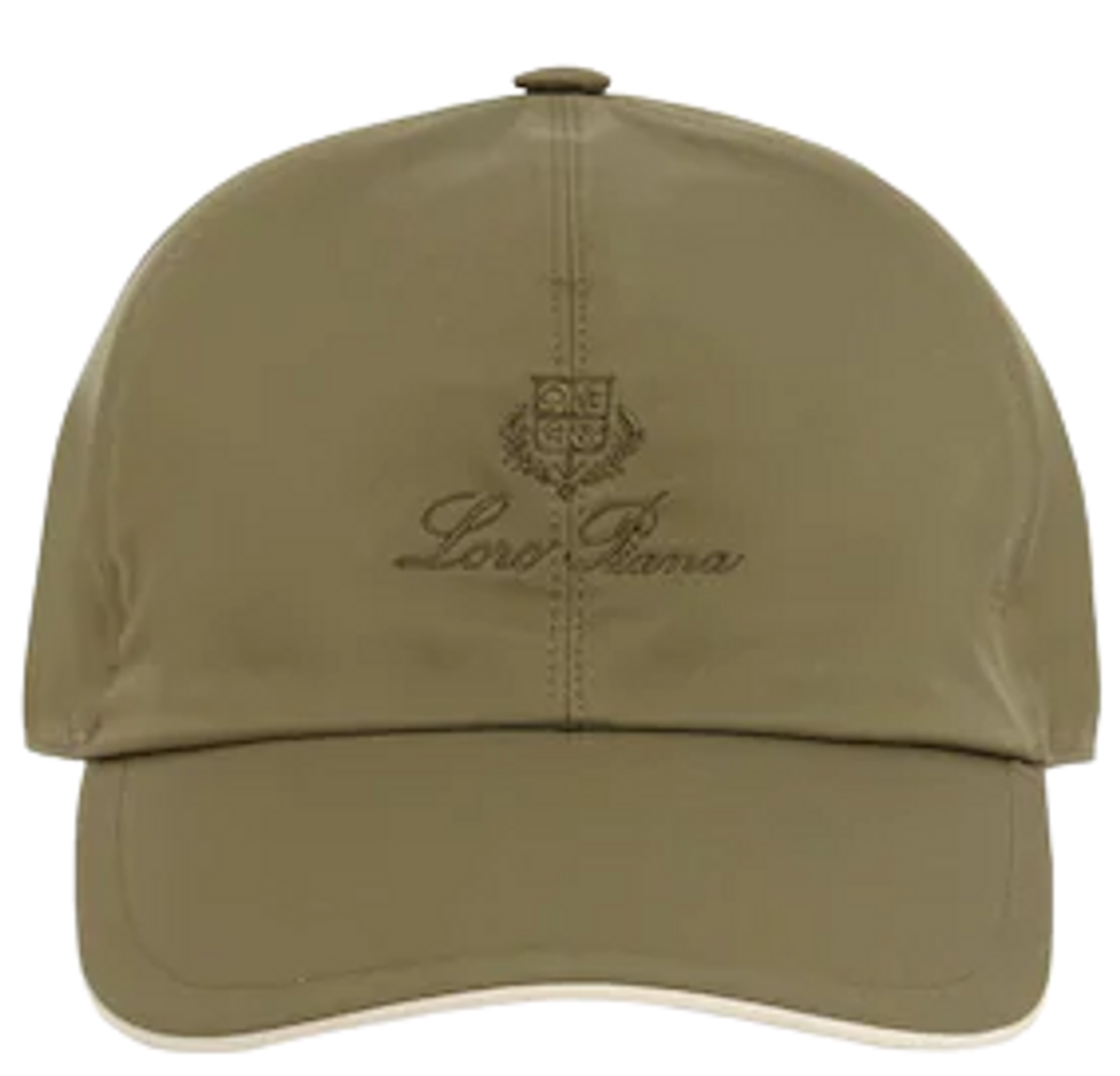 Loro Piana Logo Embroidery Wind Storm System Moss Green Cap