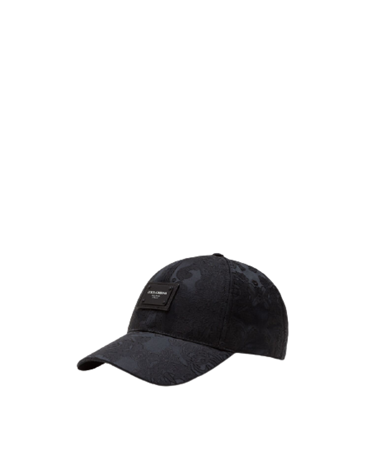 Dolce & Gabbana Floral Jacquard Baseball Cap With Patch
