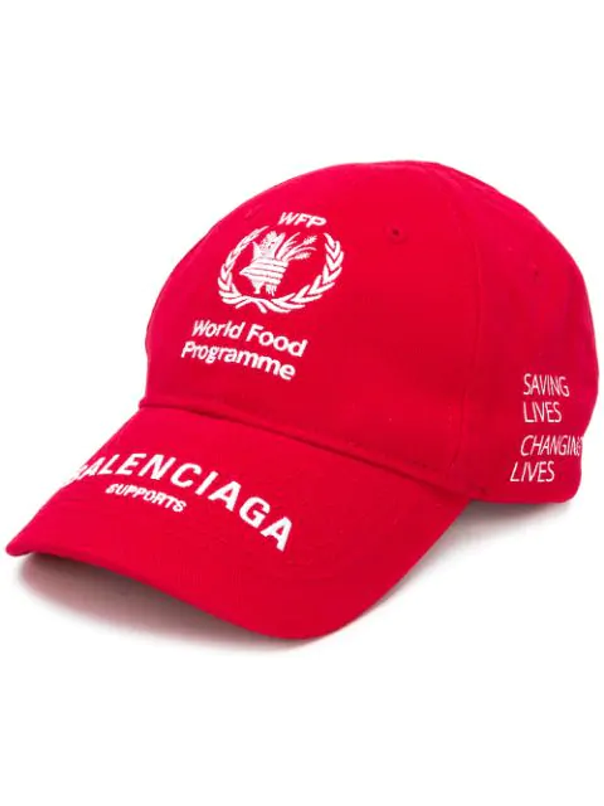 Balenciaga World Food Programme Cap In Red | WHAT'S ON THE STAR?