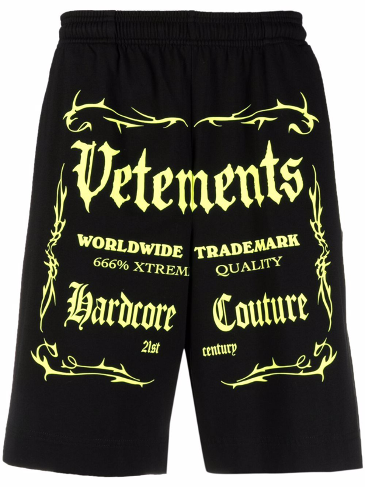 Vetements Logo Graphic Print Track Short