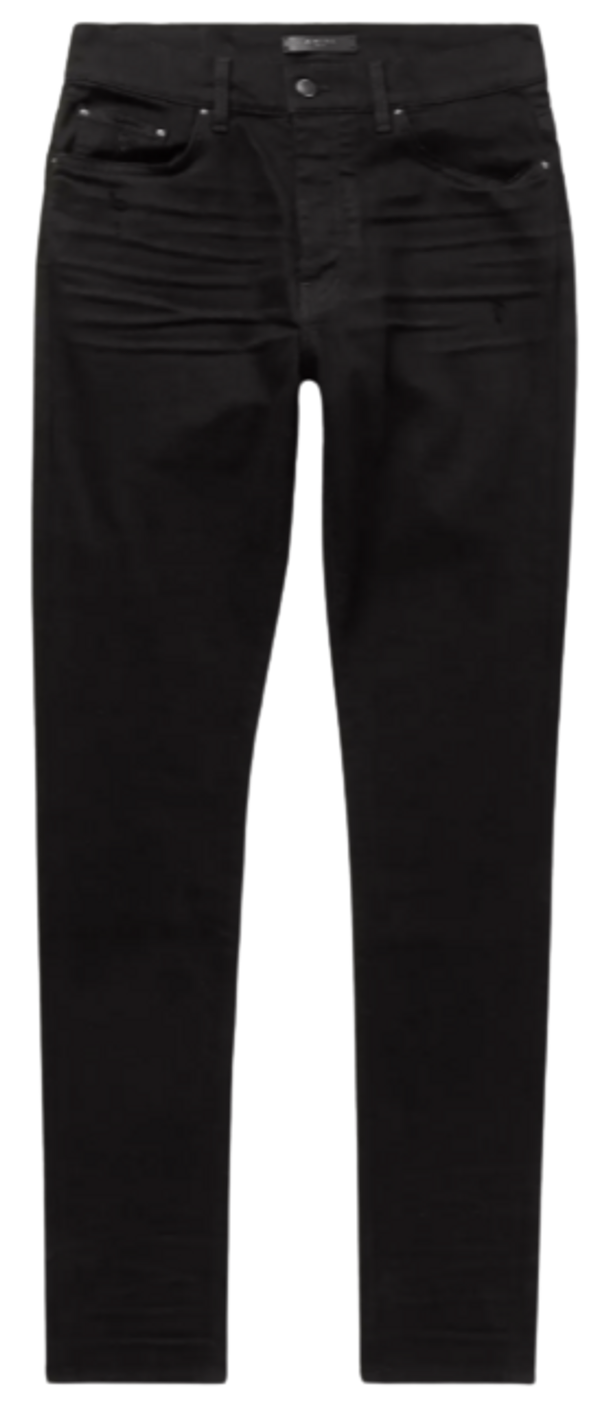 Amiri Stack Skinny Fit Stretch Denim Black Jeans