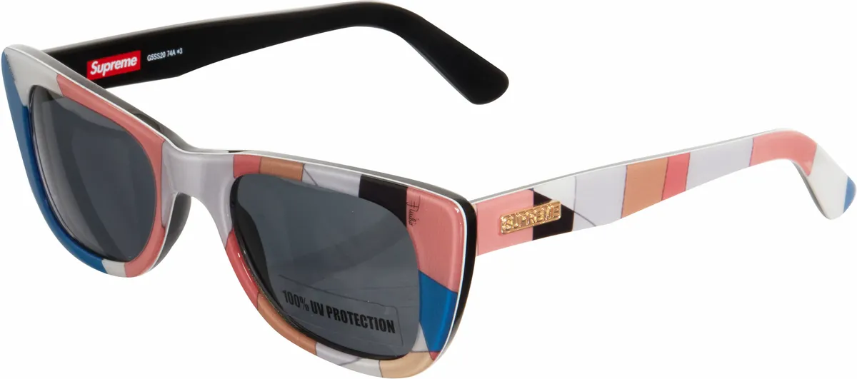 Supreme × Emilio Pucci Cat Dusty Pink Sunglasses