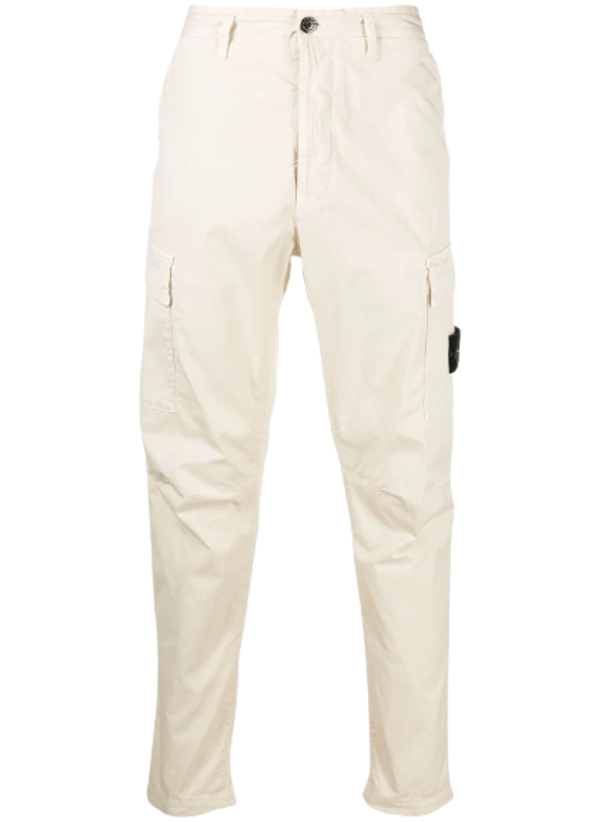 Stone Island Logo Patch Cargo Neutrals Pants
