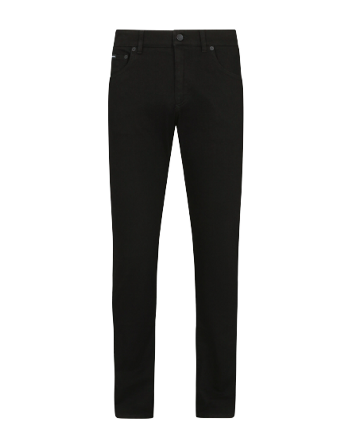 Dolce & Gabbana Dg Logo Black Slim-fit Stretch Jeans