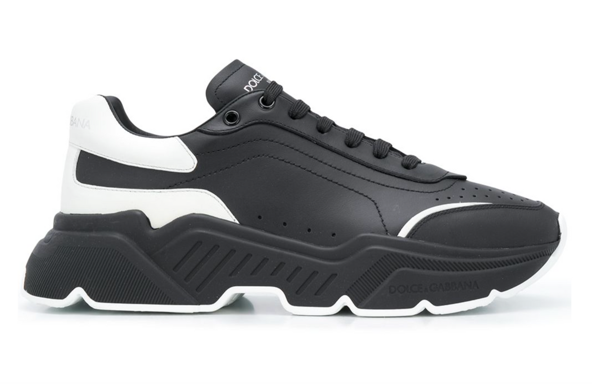 Dolce & Gabbana Daymaster Black Leather Sneakers