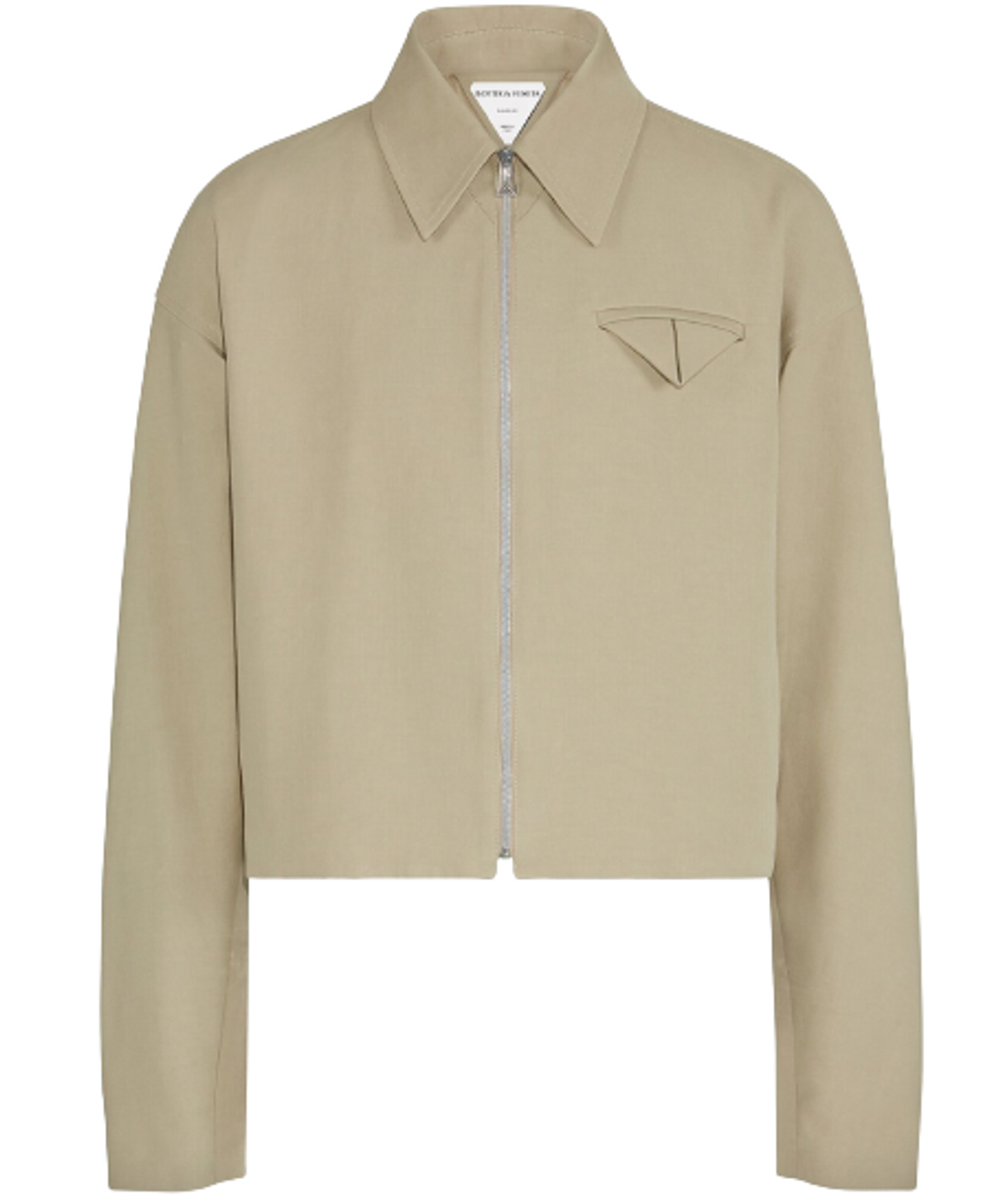 Bottega Veneta Double Cotton Canvas Sand Zip Jacket