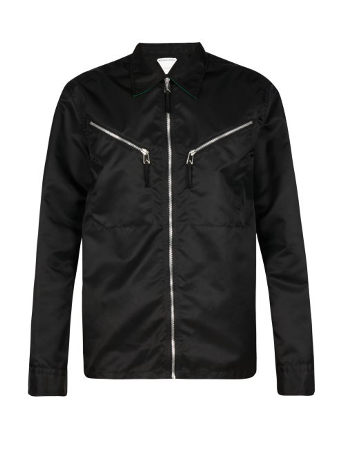 Bottega Veneta Zipped Gabardine Black Shirt