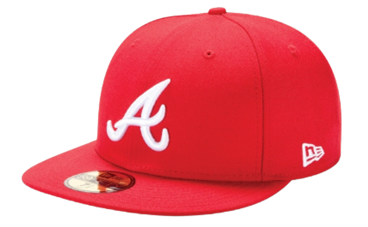 New Era Atlanta Braves Basic Red 59Fifty Fitted Cap