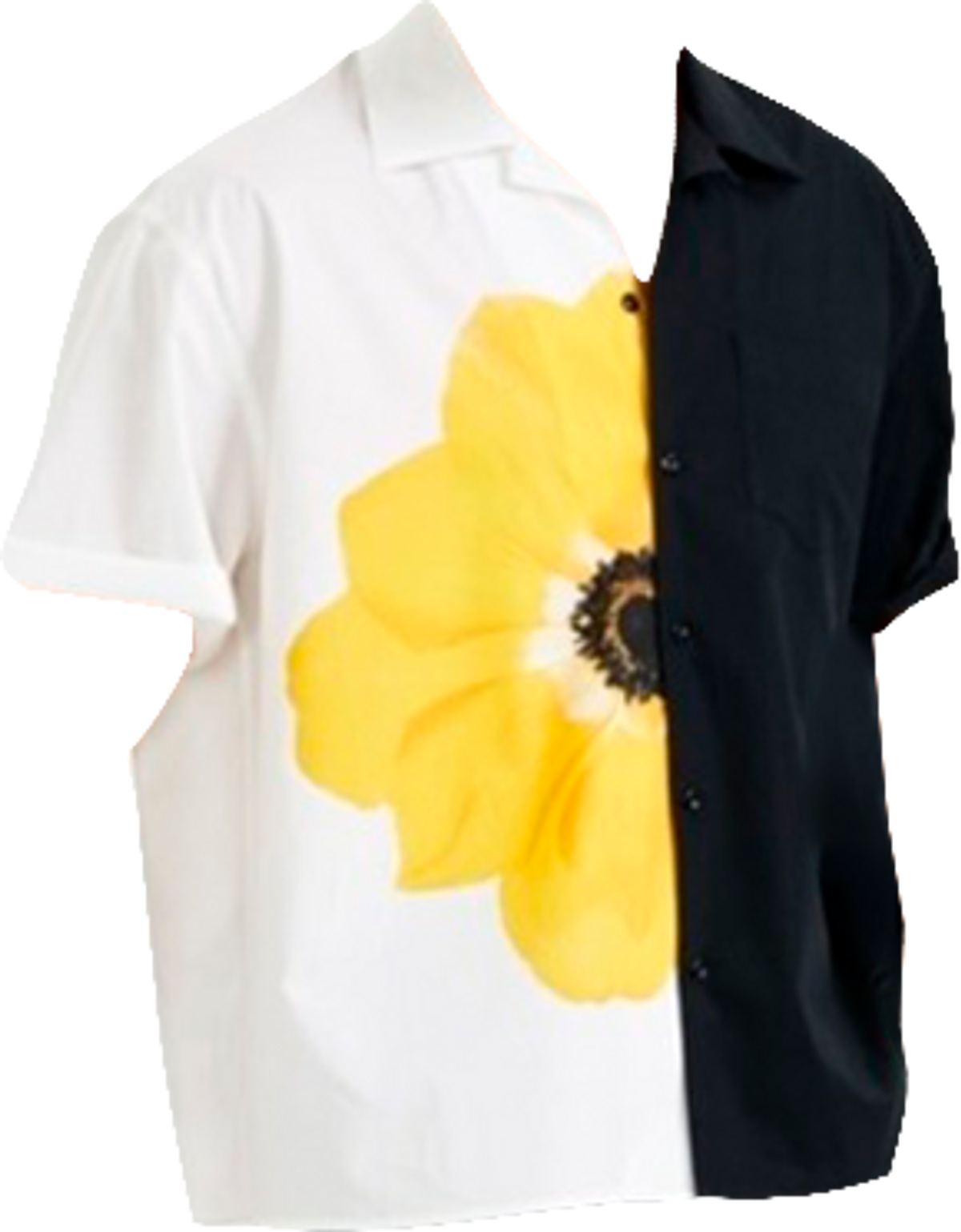 Macys Oversized Fit Stretch Colorblocked Floral Bowling Shirt