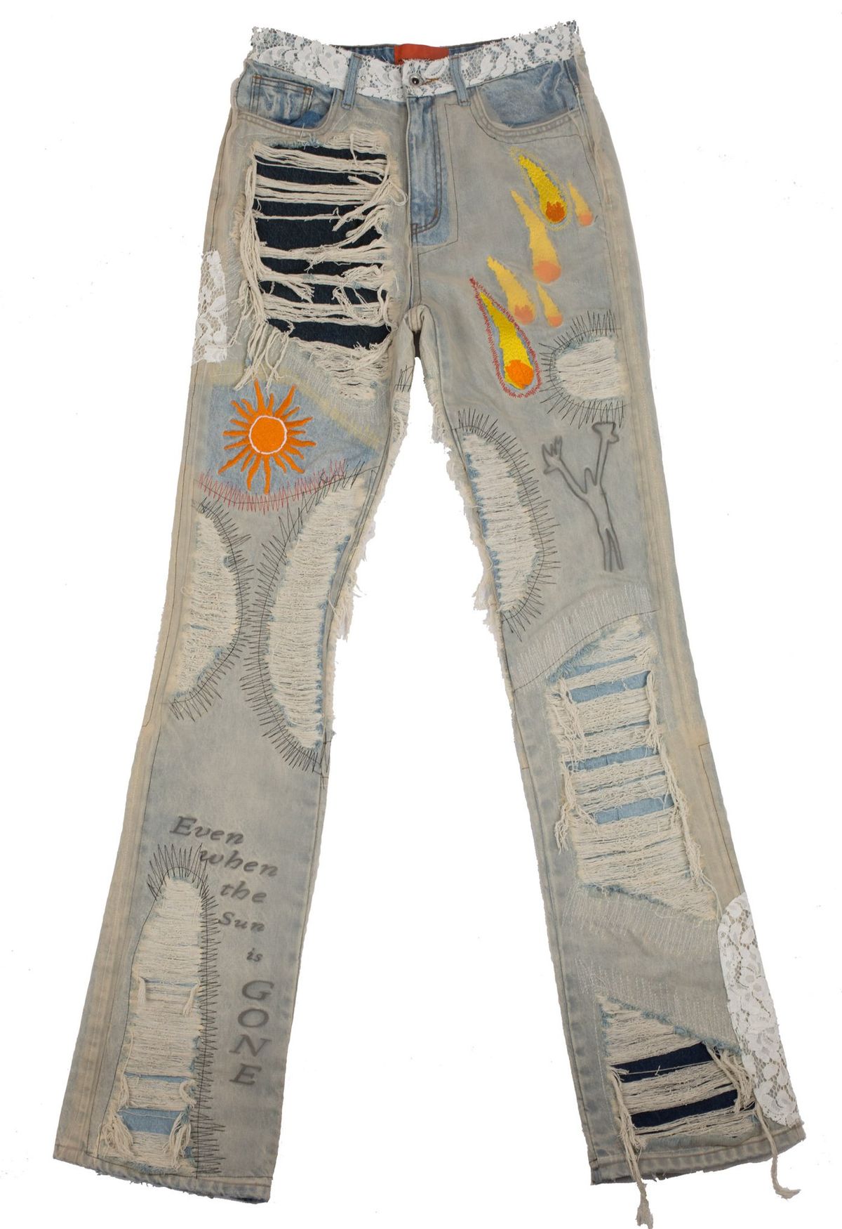 Who Decides War Sunshower Overlay Jeans