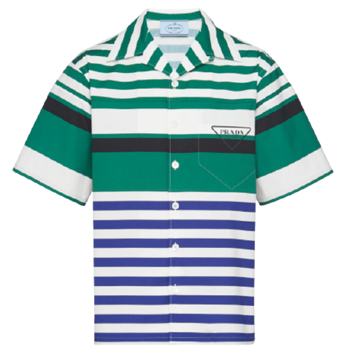 Prada Striped Stretch Cotton Shirt