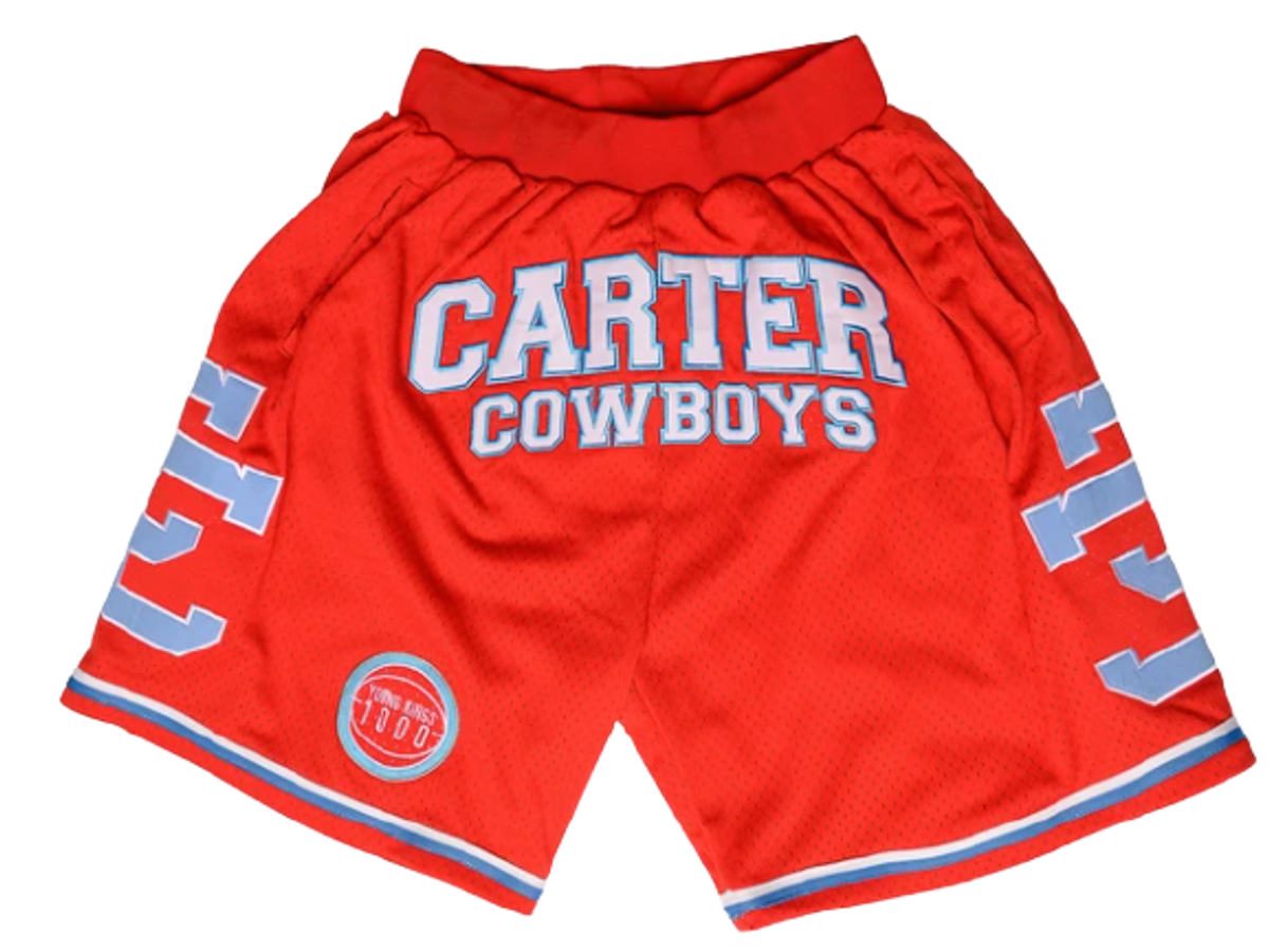 Young Kings Dallas Carter Basketball Red Shorts WHAT’S ON THE STAR?