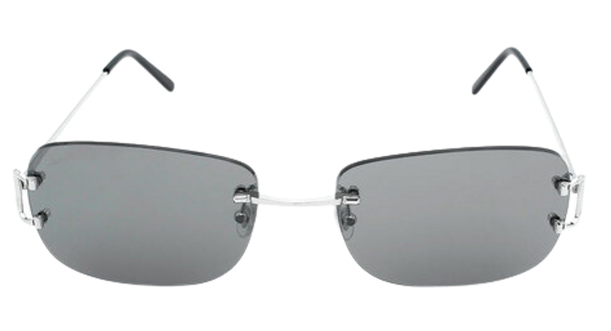 Cartier Classic Silver Grey Sunglasses