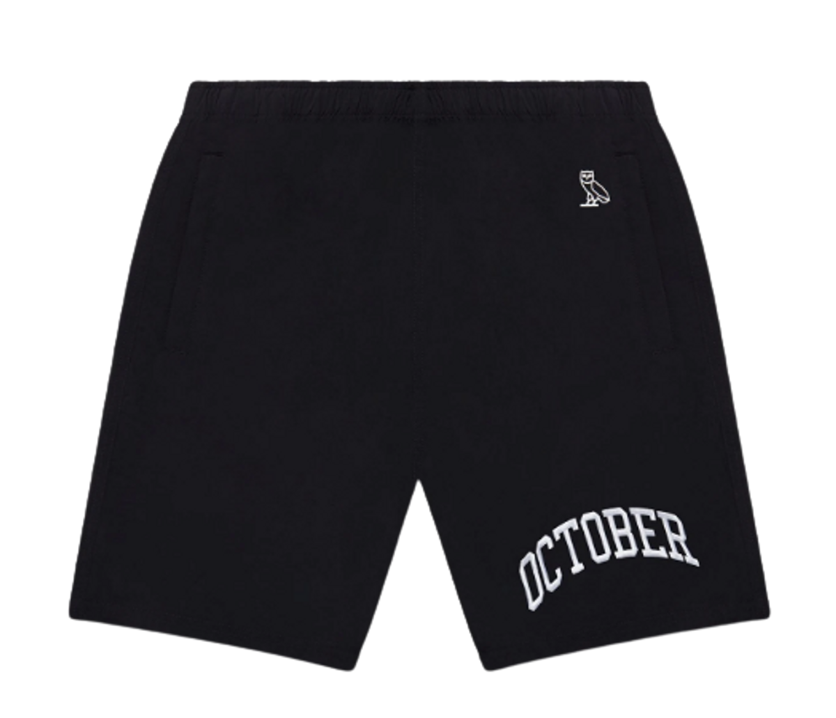OVO Arch Nylon Black Shorts