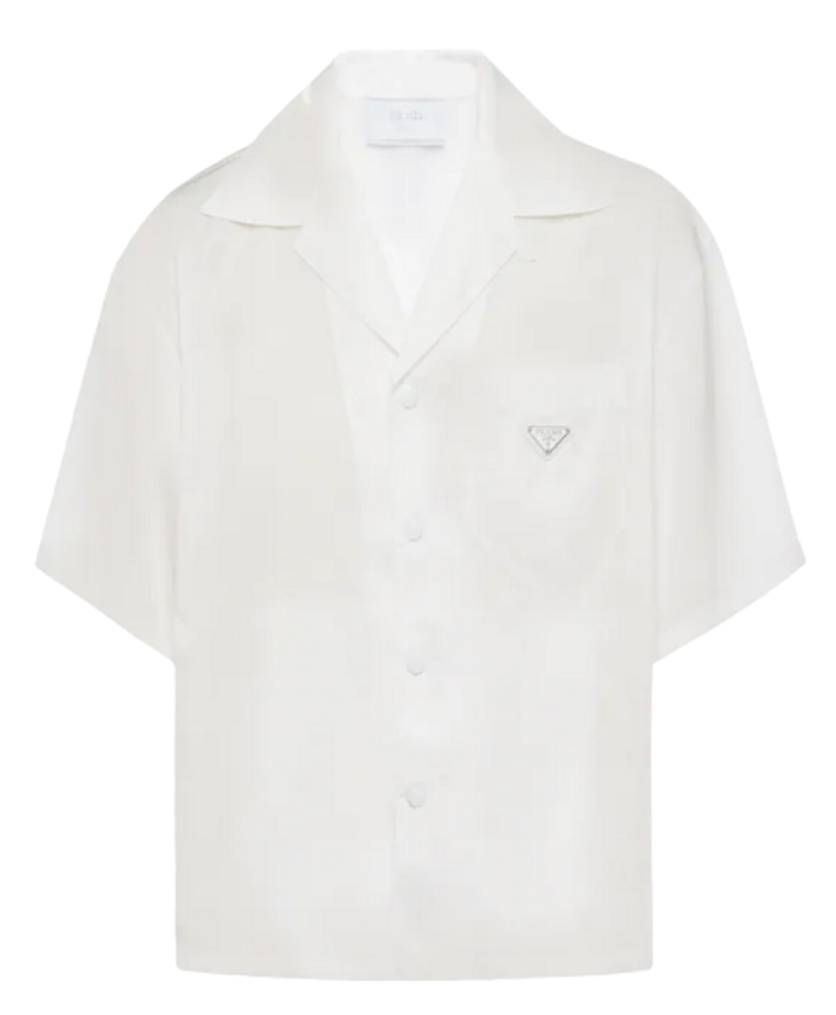 Prada Re-Nylon White Sleeved Shirt