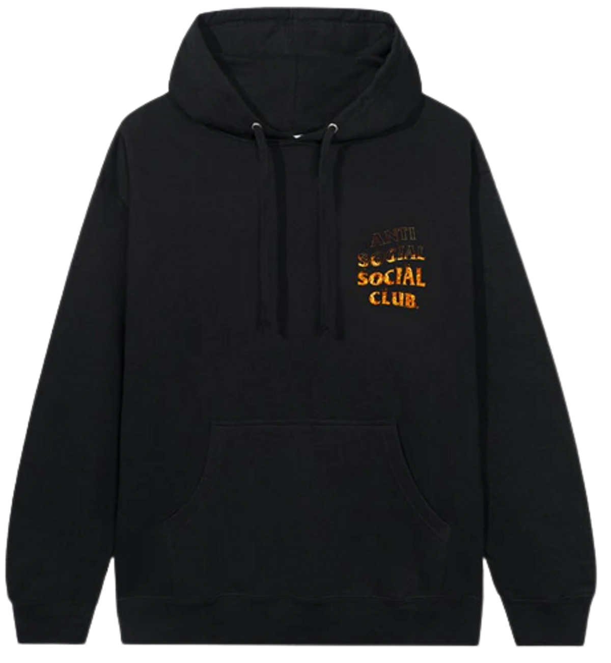 Anti Social Social Club Fire Inside Flame Black Hoodie