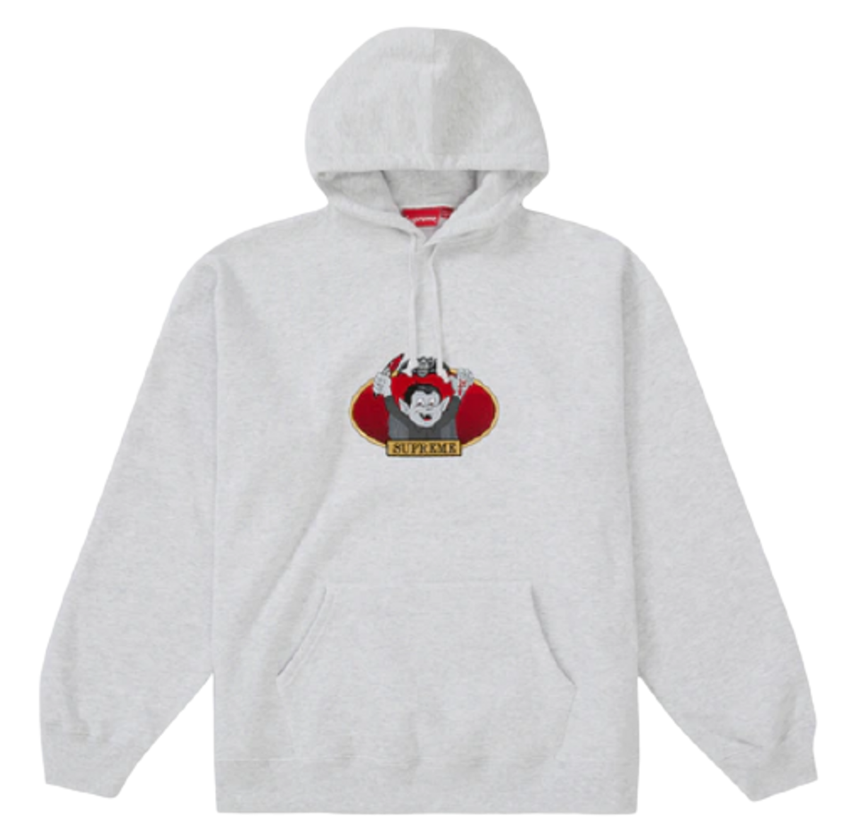 Supreme Vampire Boy Hooded Ash Grey Sweatshirt