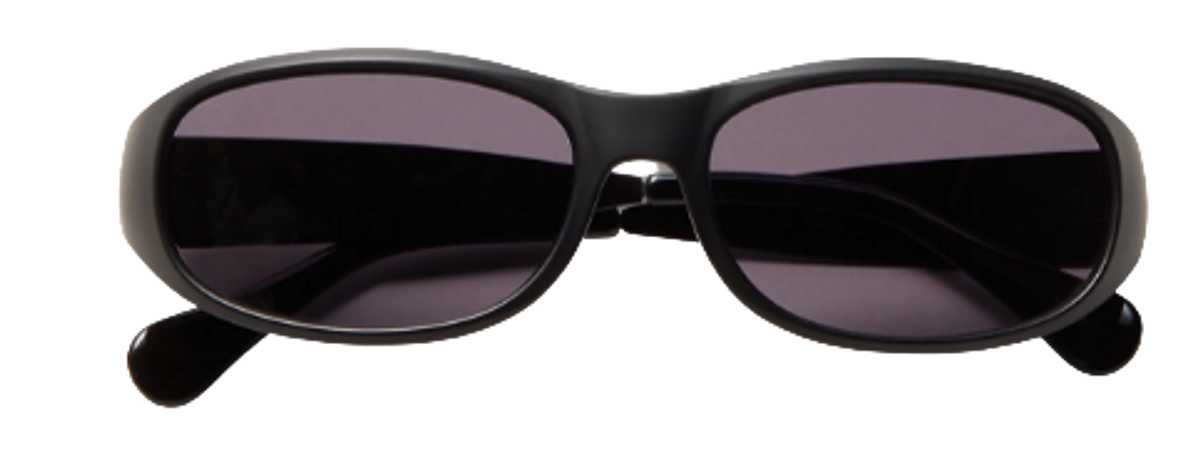 Calvin Klein Black Oval Sunglasses