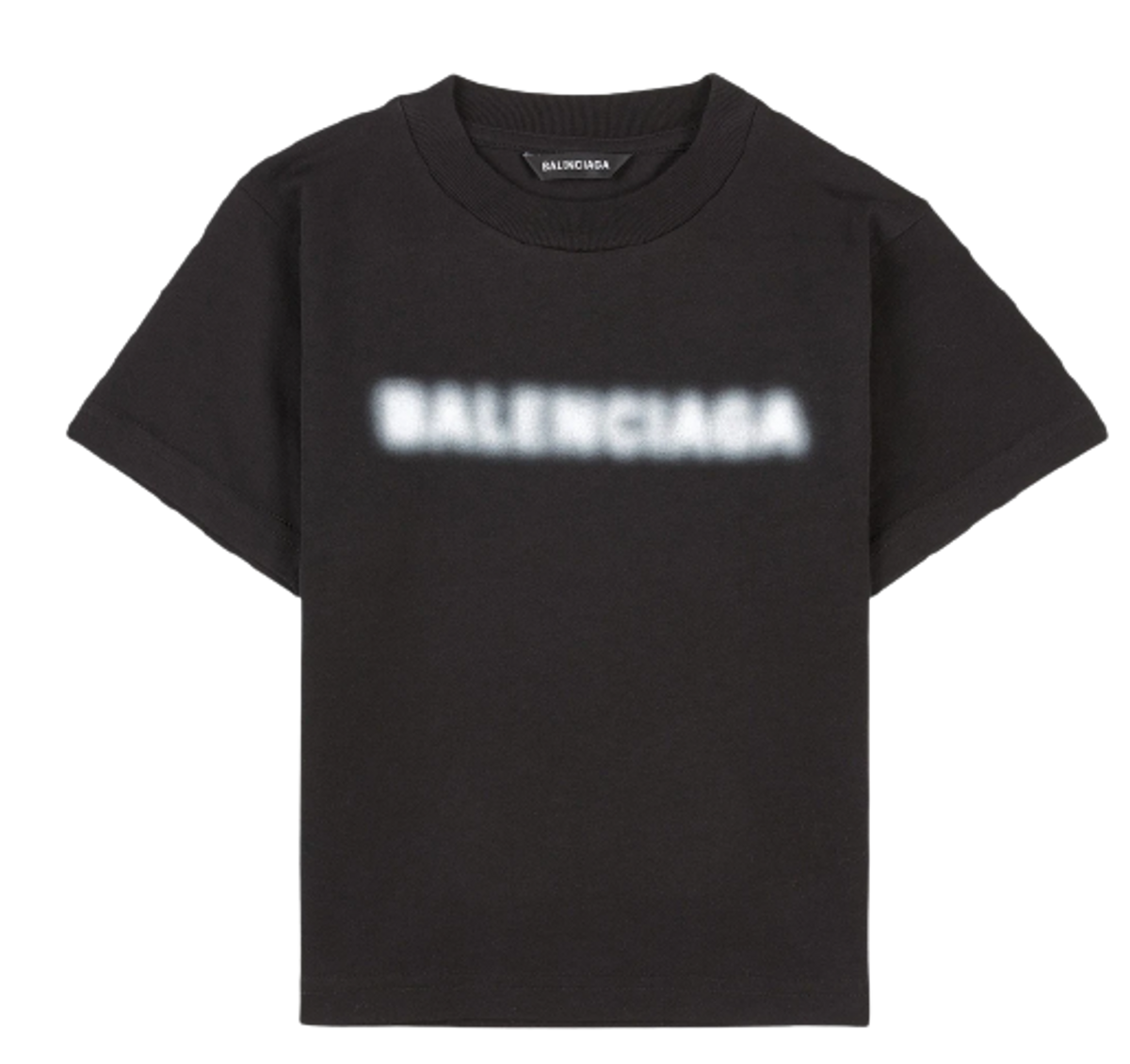 Balenciaga Black Blurry Logo T-shirt