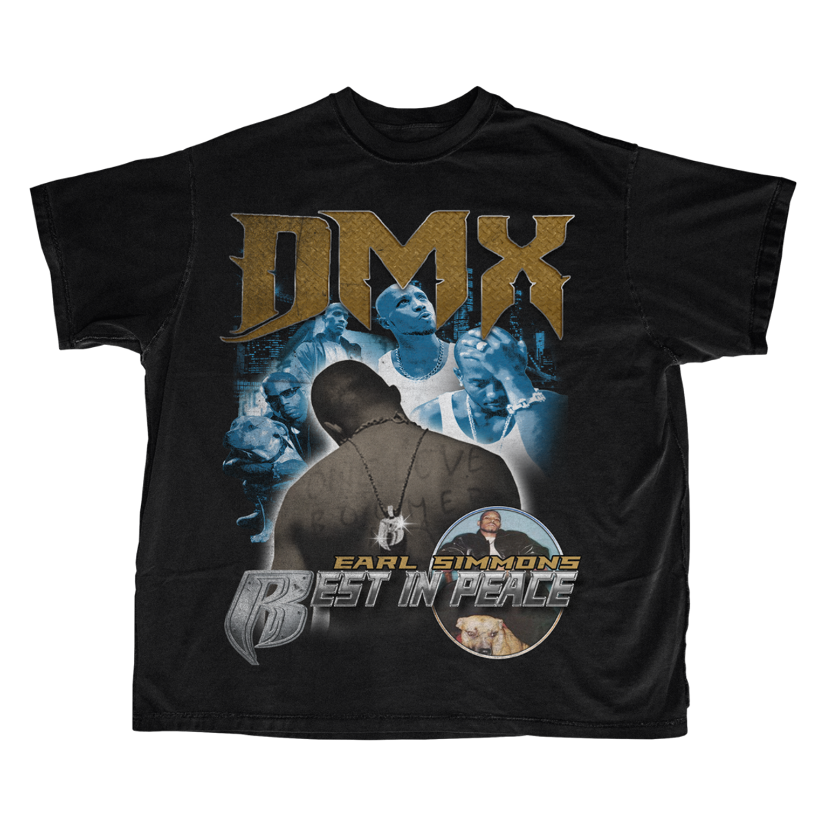 Oldish Retro RIP DMX Black T-Shirt